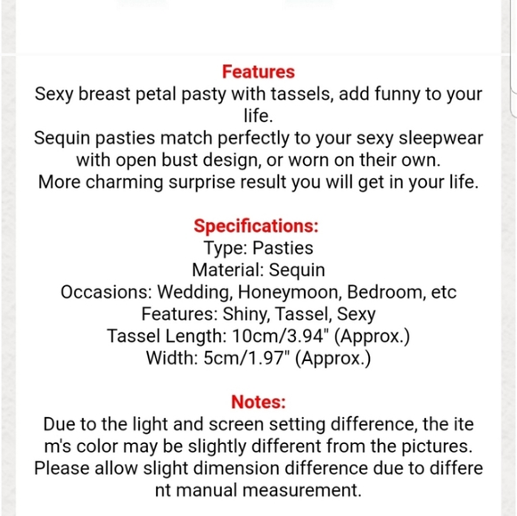 Sequins Pink Heart shaped Reusable Pasties Covers - Picture 7 of 7